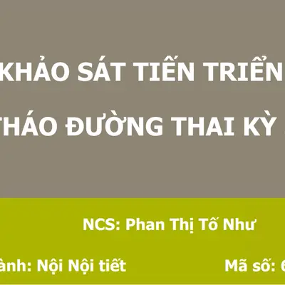 Sinh hoạt khoa học tháng 11 - Chủ đề: Đái tháo đường thai kỳ